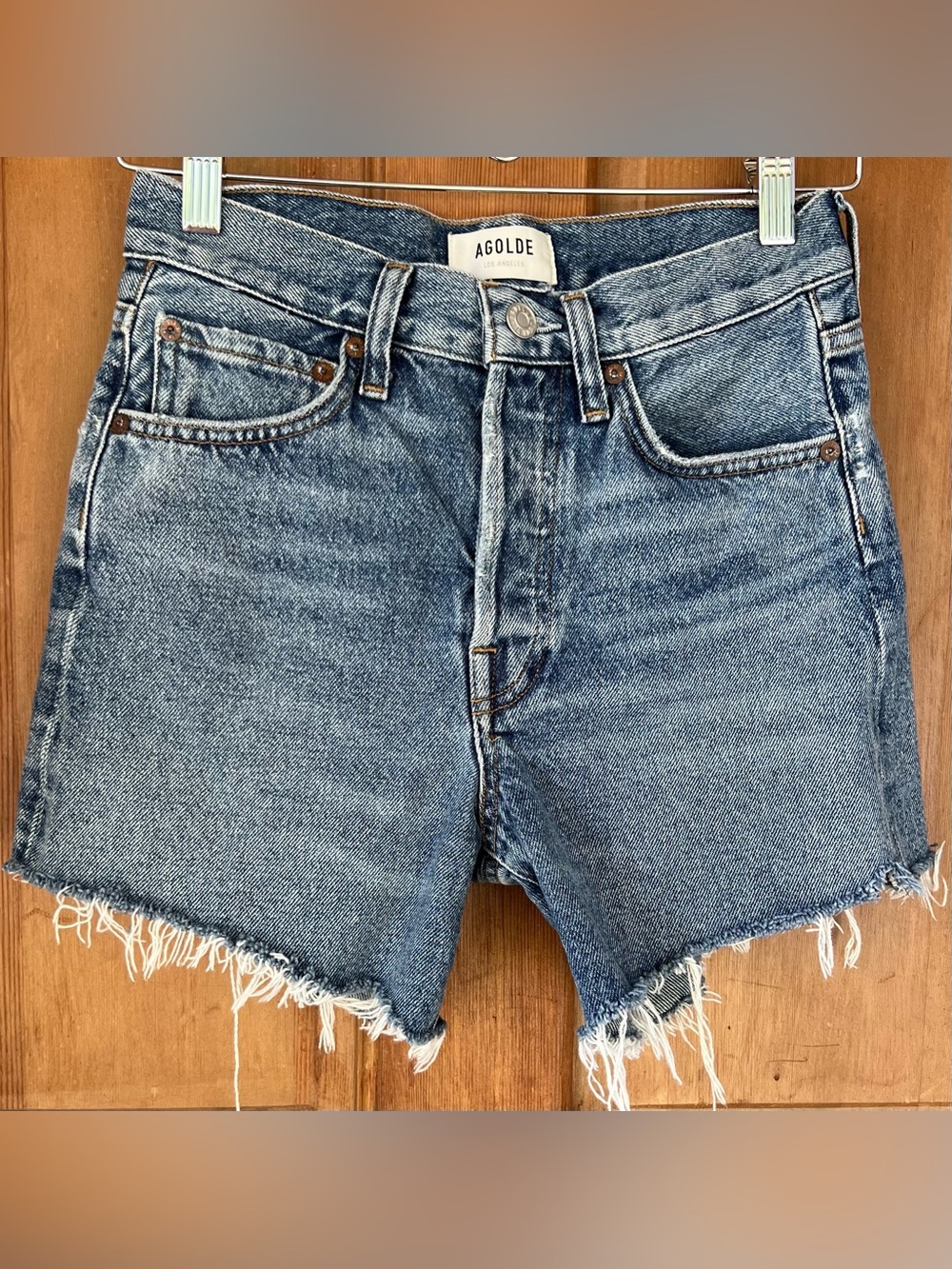 AGOLDE Parker Long Jean Shorts 22